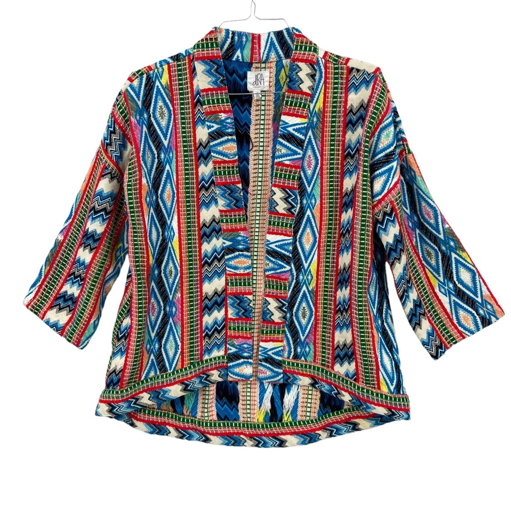 DRA Los Angeles Anthropologie Fully Embroidered Kimono Jacket